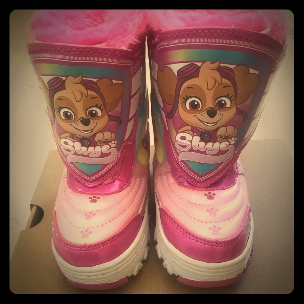 Paw Patrol Skye Snow Boots Size 6 Toddler